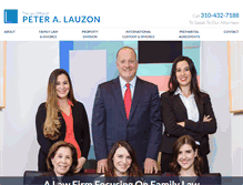 Tablet Screenshot of lauzonfamilylaw.com